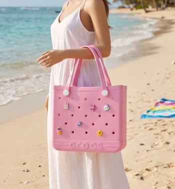 Crocs Çanta Pembe (Süsler Hediye)